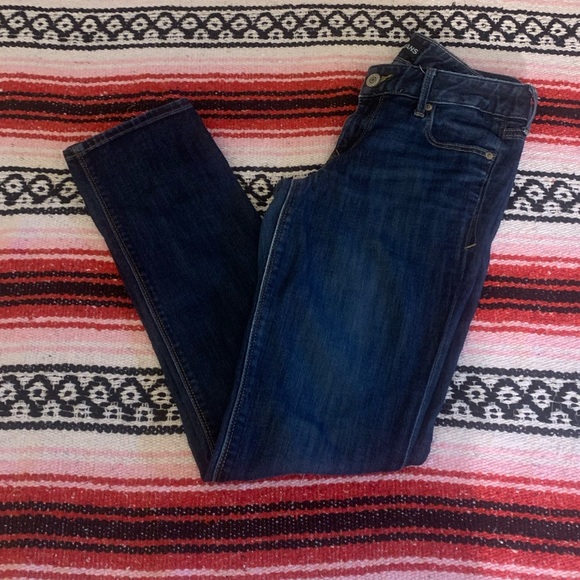 Express Dark Wash Skinny Jeans